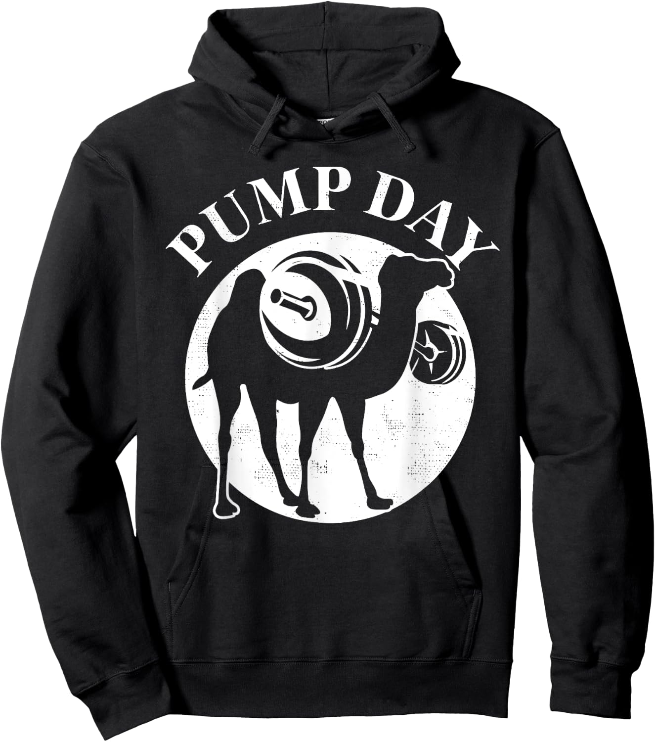 Workout Pump Day Camel Gift design For Weight Lifters Hoodie - Hoodie | Black