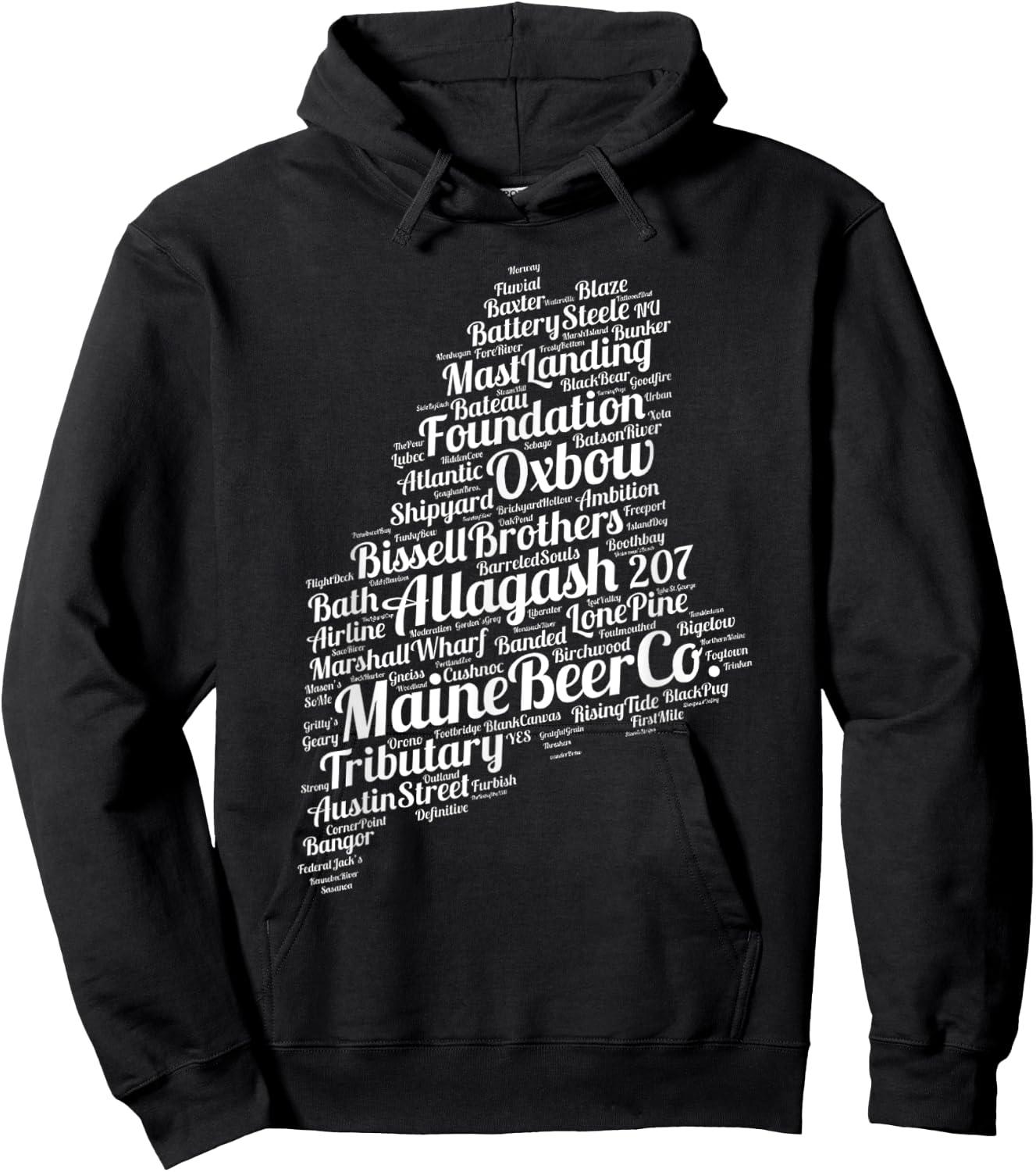 Maine Breweries Hoodie - Hoodie | Black