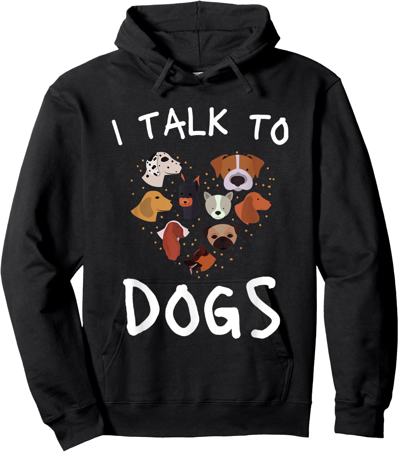 I Talk To Dogs Funny Dog Whisperer Women Kids Hoodie - Hoodie | Black