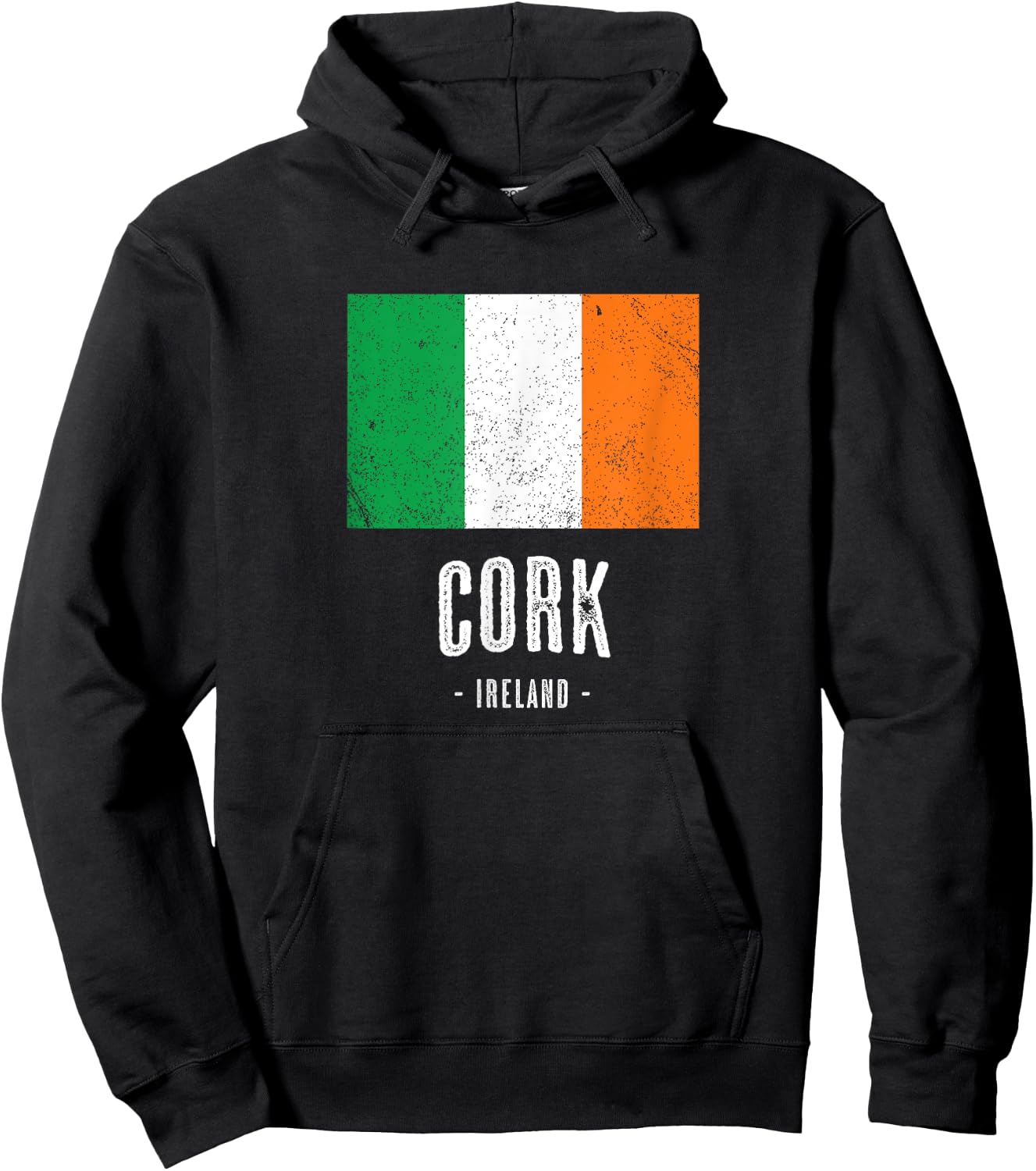 City of CORK - Ireland | Irish Flag Souvenir Hoodie - Hoodie | Black