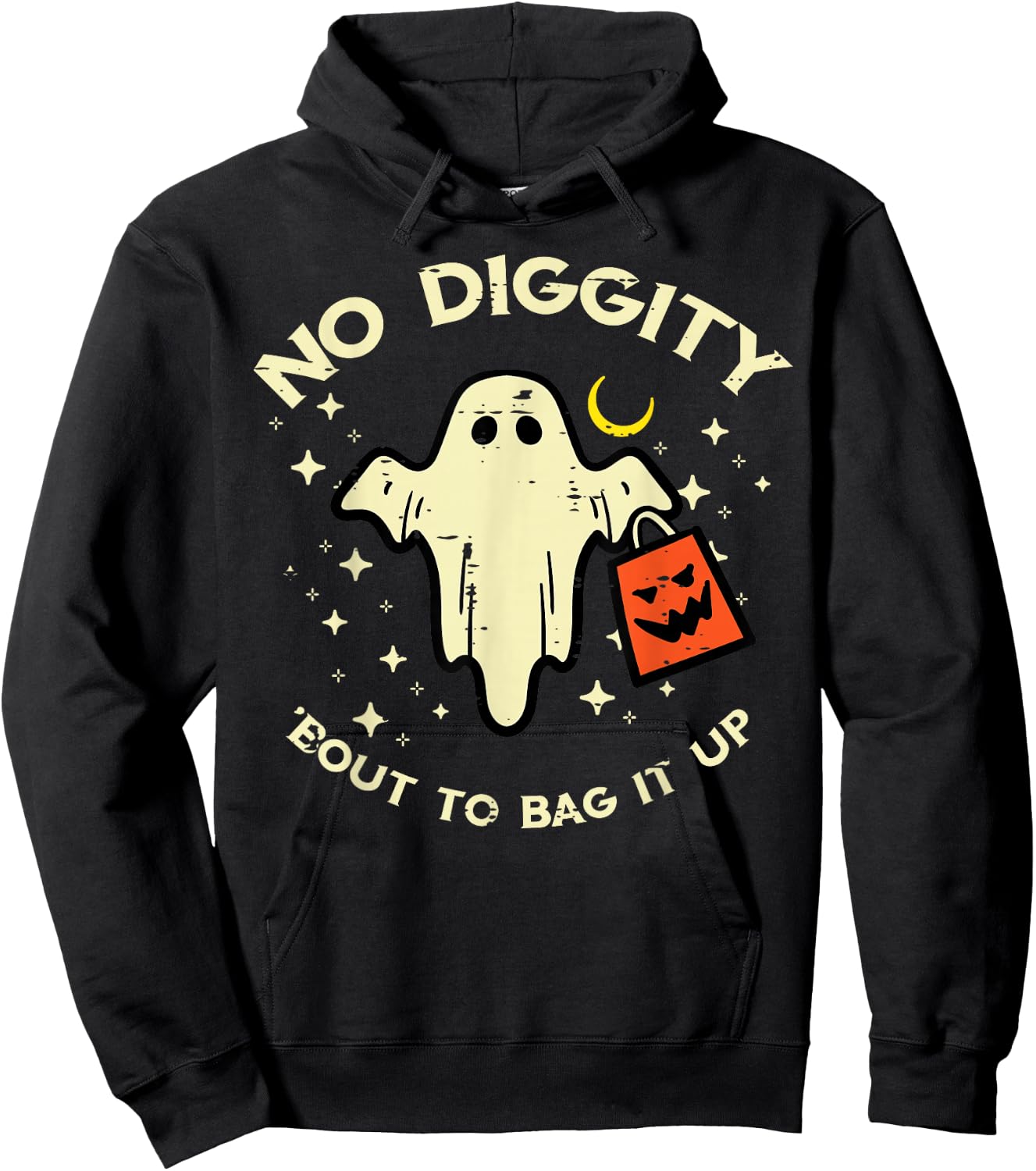 Halloween Ghost Costume Toddler Boys Girls Kids Women Men Hoodie - Hoodie | Black