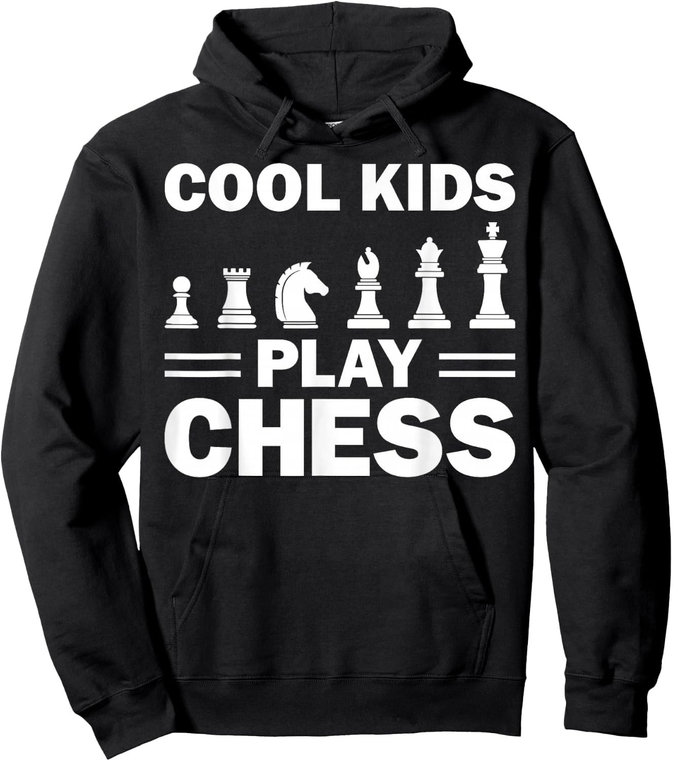 Funny Chess Gift Boys Girls Kids Chess Player Men Women Hoodie - Hoodie | Black