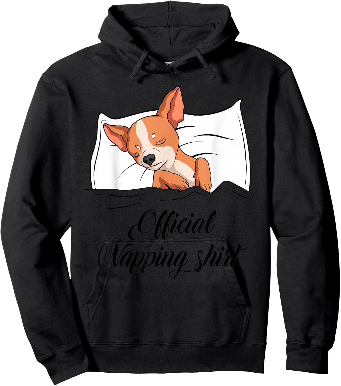Sleeping Chihuahua Pyjamas Dog Lover Gift Official Napping Hoodie - Hoodie | Black