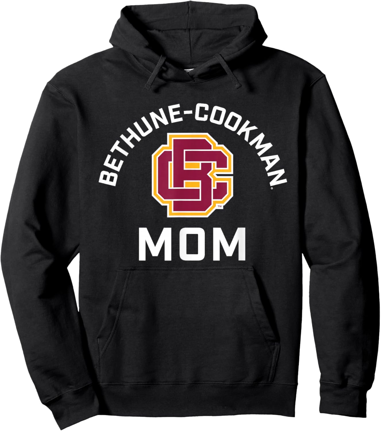 Bethune-Cookman University Wildcats Arched Mom Hoodie - Hoodie | Black