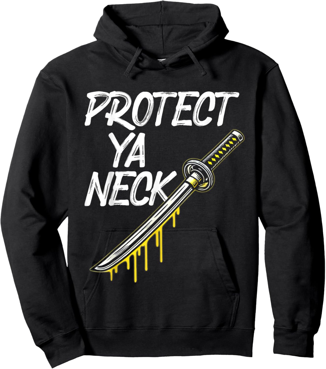 Protect Ya Neck Hip Hop 90s Vintage Hoodie - Hoodie | Black