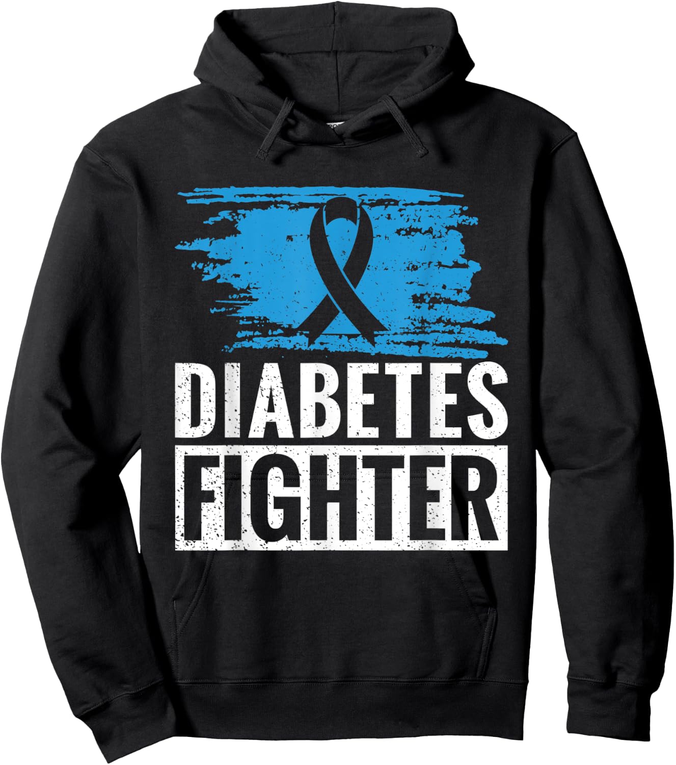 Funny Retro Diabetes Warrior Hoodie - Hoodie | Black