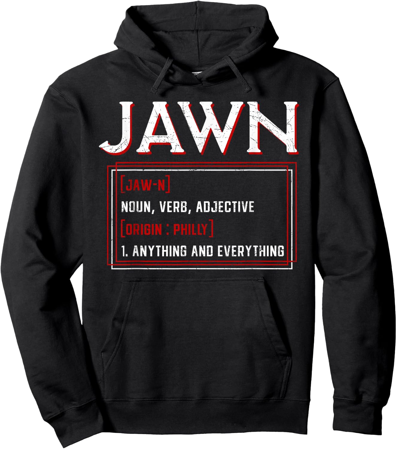 Jawn Philadelphia Slang Philly Resident Hometown Pride Hoodie - Hoodie | Black