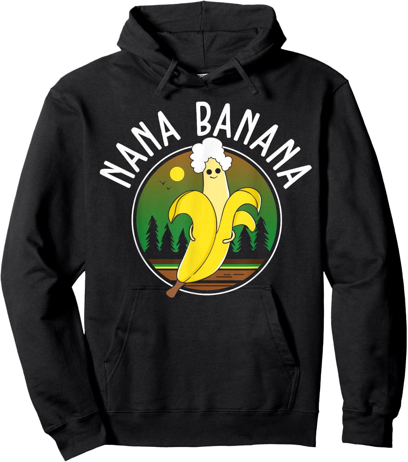 Funny Gift Nana Banana Gift Hoodie - Hoodie | Black