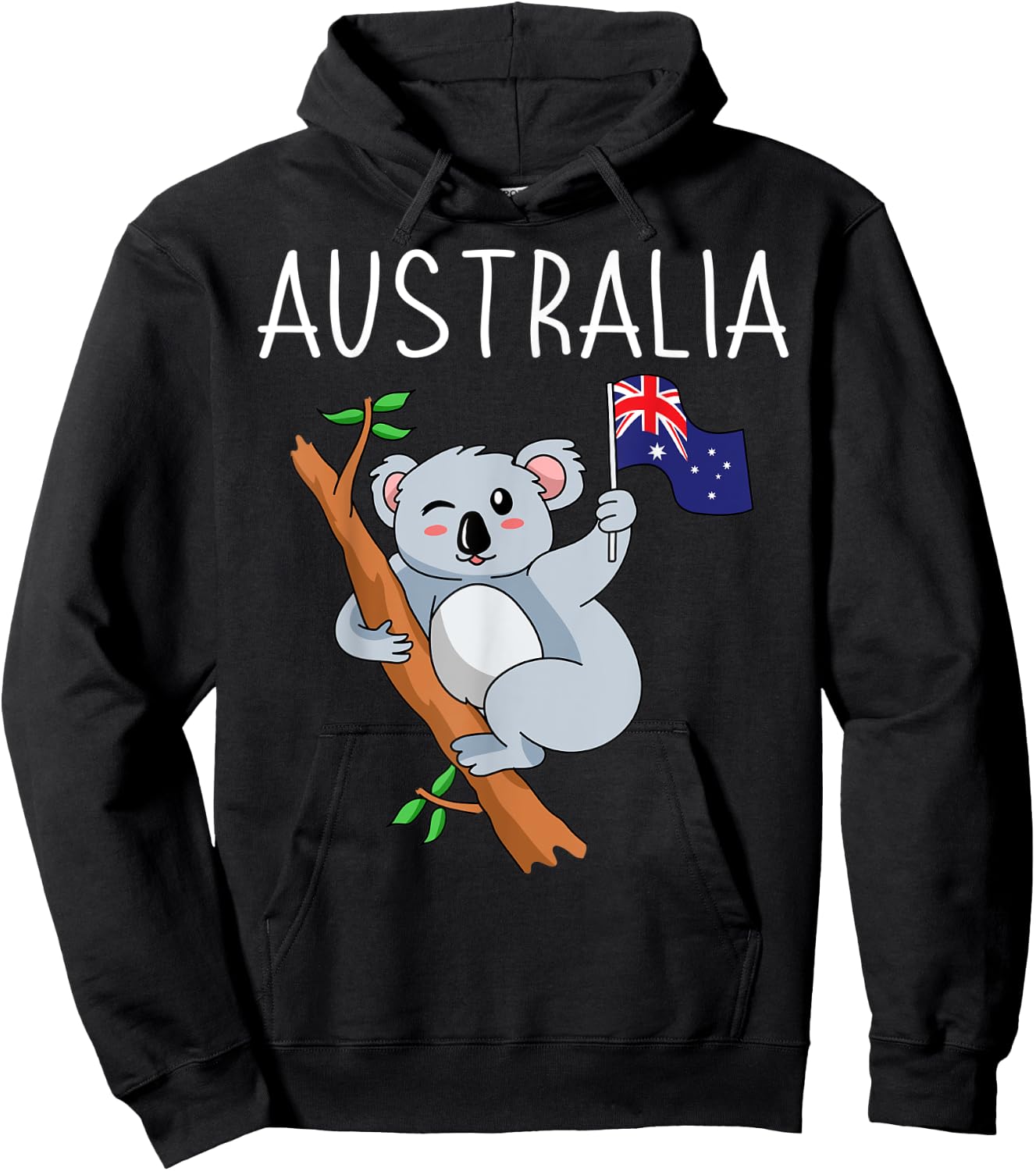 Australia Koala Aussie Australian Travel Tourist Souvenir Hoodie - Hoodie | Black