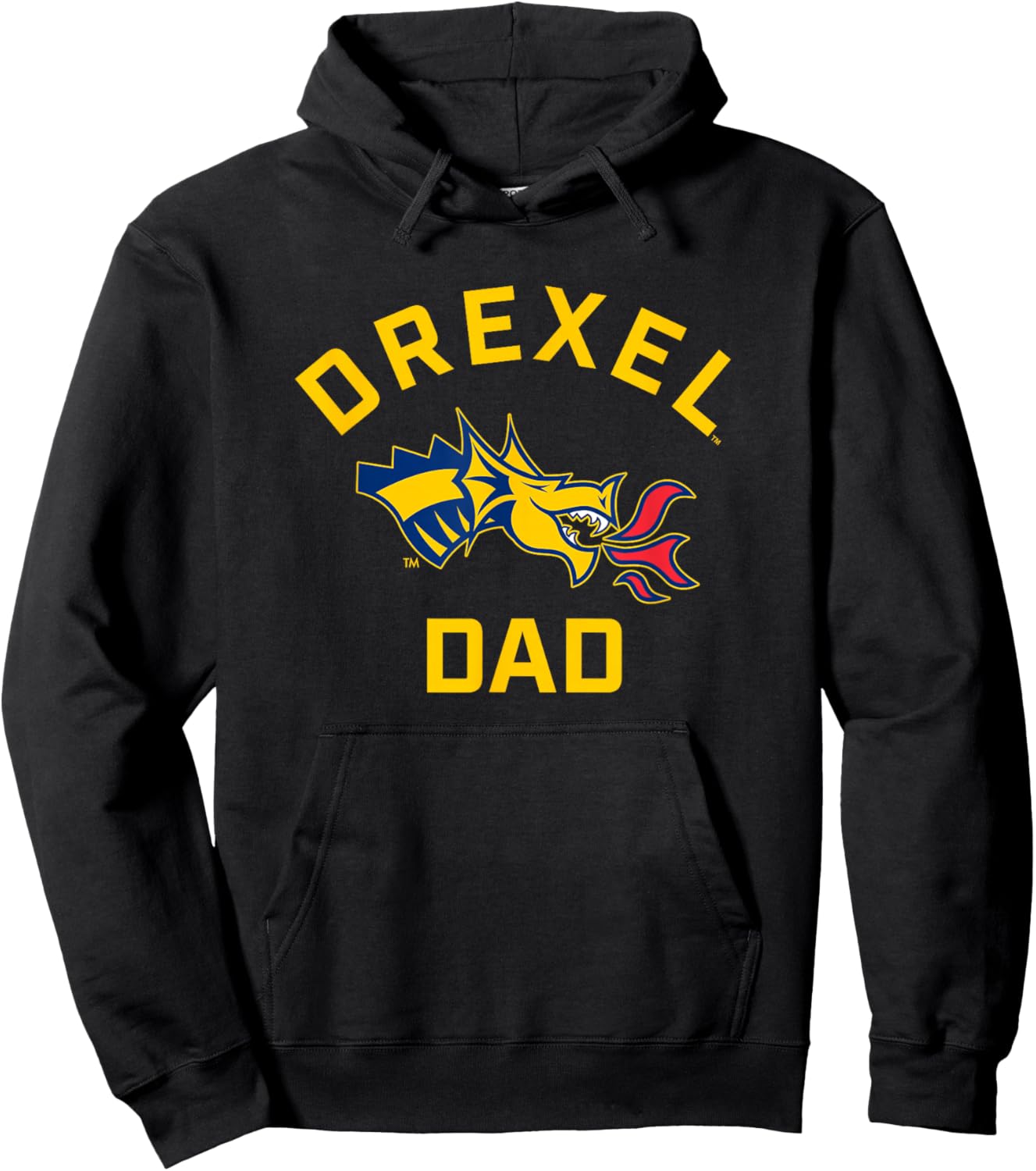 Drexel University Dragons Arched Dad Hoodie - Hoodie | Black