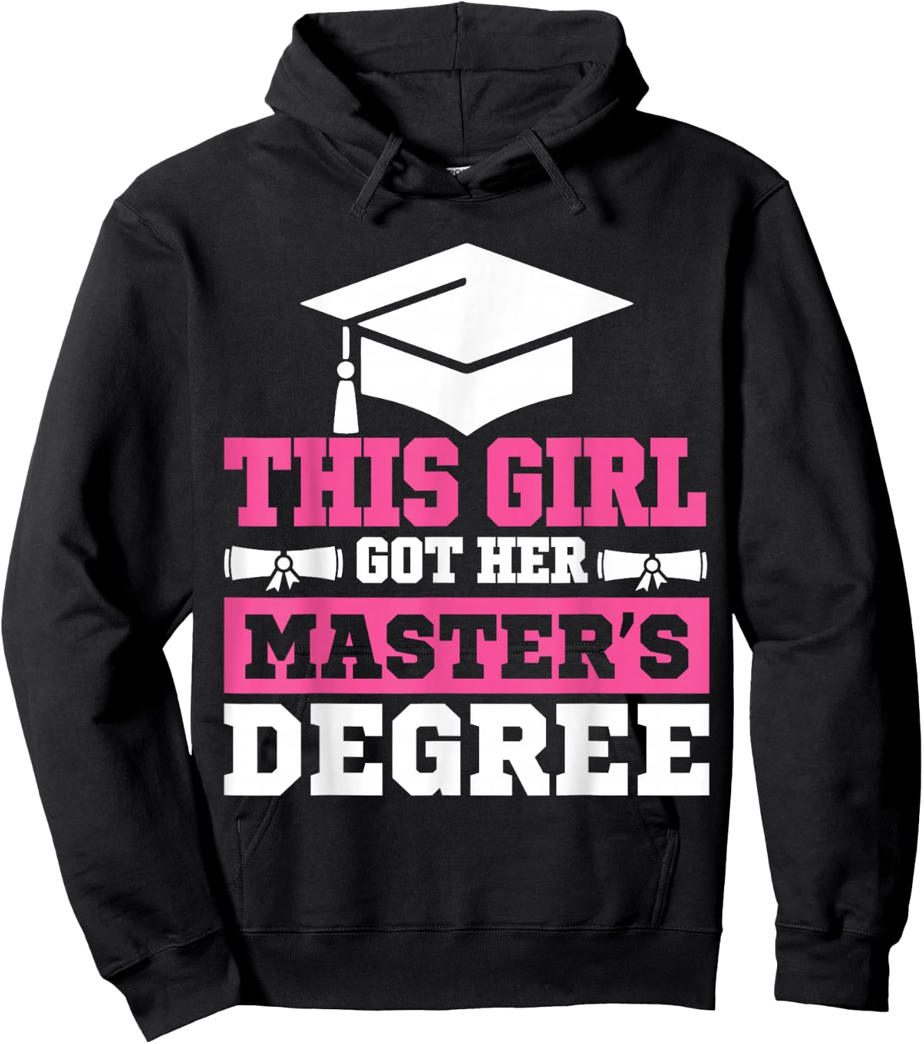 This Girl Got her Masters Degree Graduation 2026 Hoodie - Hoodie | Black