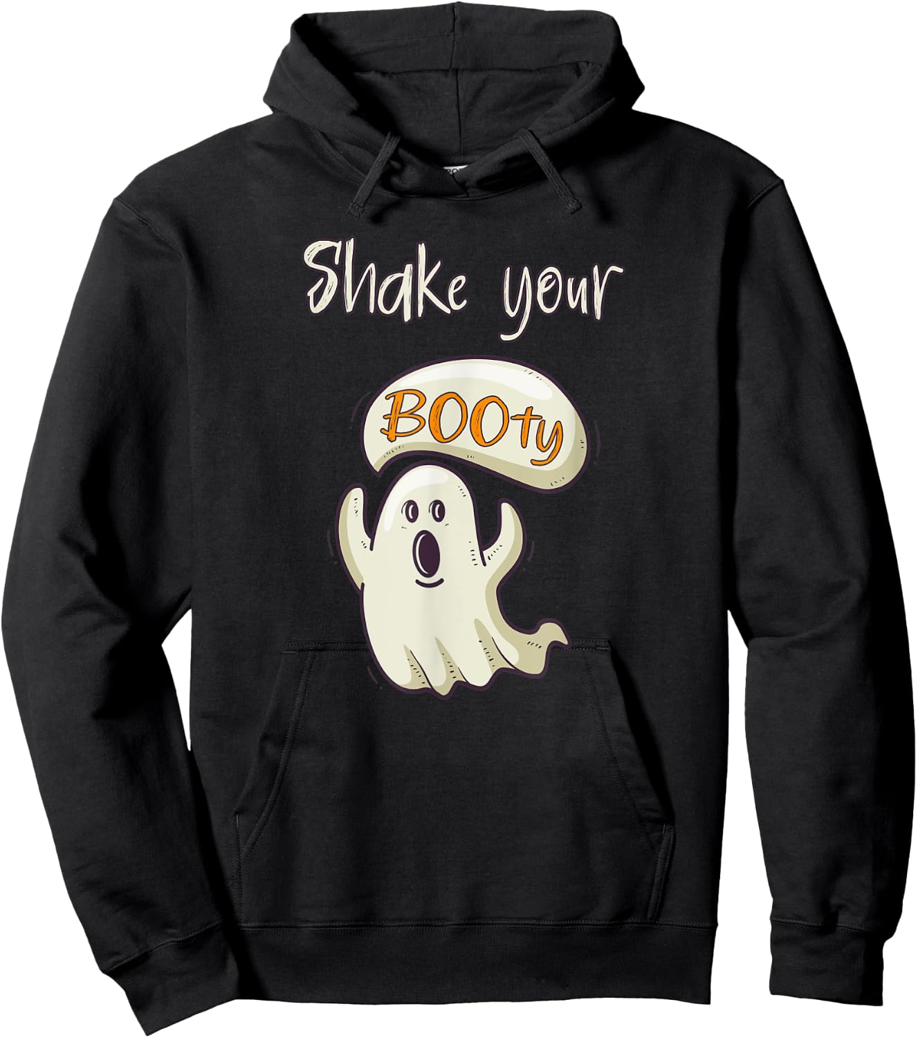 Funny Happy Halloween Costume Shake Your Booty Ghost Hoodie - Hoodie | Black