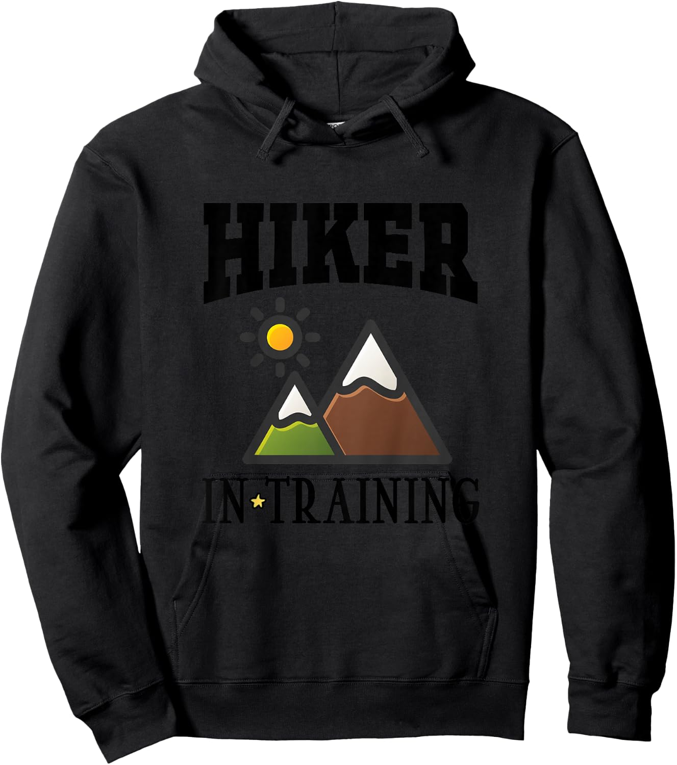Future Hiker in Training Cute Hiking Hoodie - Hoodie | Black