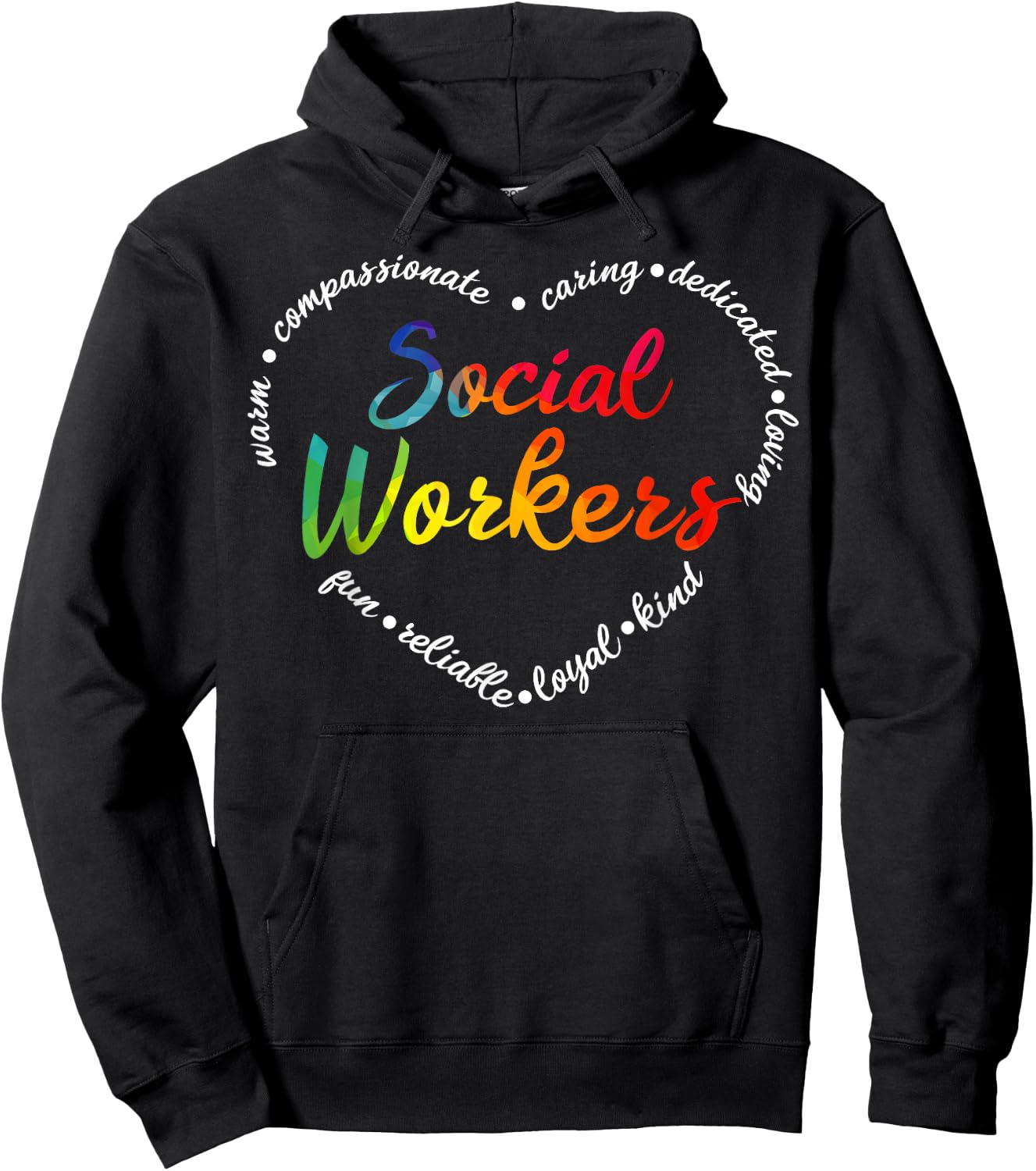 Social Worker Social Work Caseworker Public Servant Themed Hoodie - Hoodie | Black
