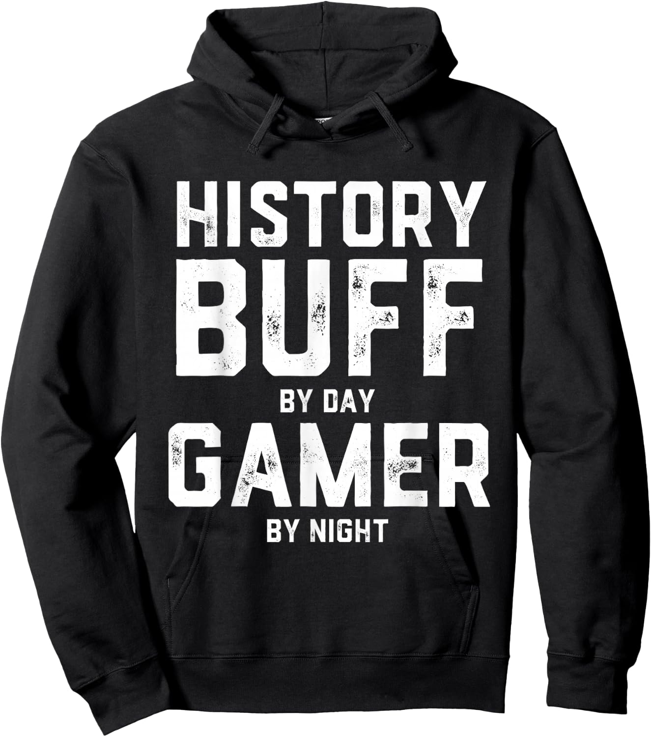 History Buff By Day Gamer By Night Gaming World Historian Hoodie - Hoodie | Black