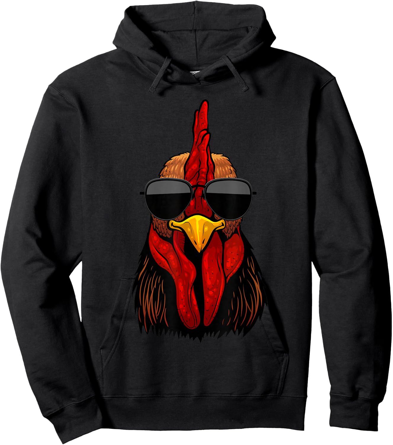 Cool Rooster Design Women Kids Chicken Rooster Lover Hoodie - Hoodie | Black