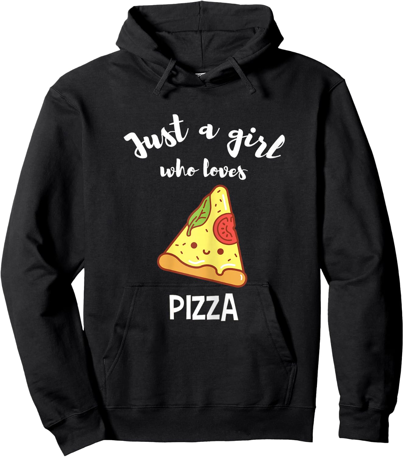 Pizza Lover Shirt Funny Cute Girl I Love Pizza Quote Hoodie - Hoodie | Black