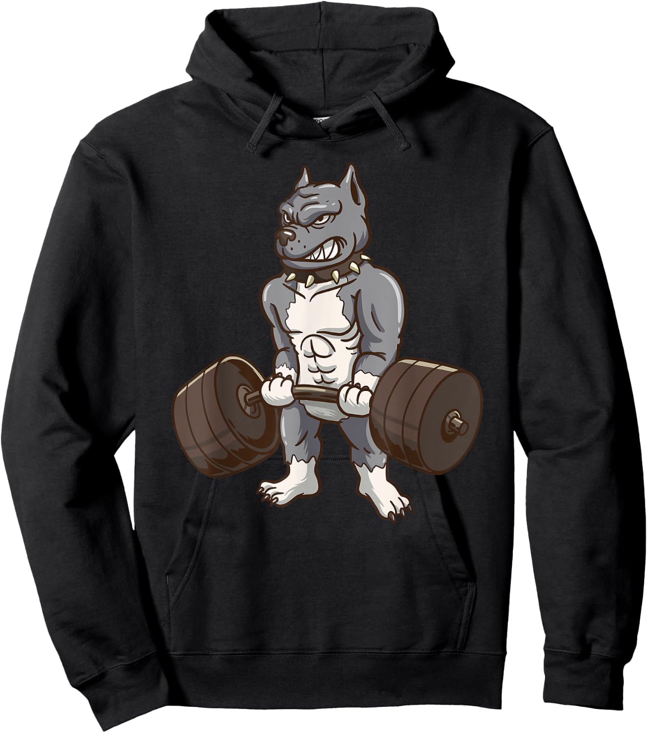 Pitbull Powerlifting Weight Lifting Dog Lovers Gift Hoodie - Hoodie | Black