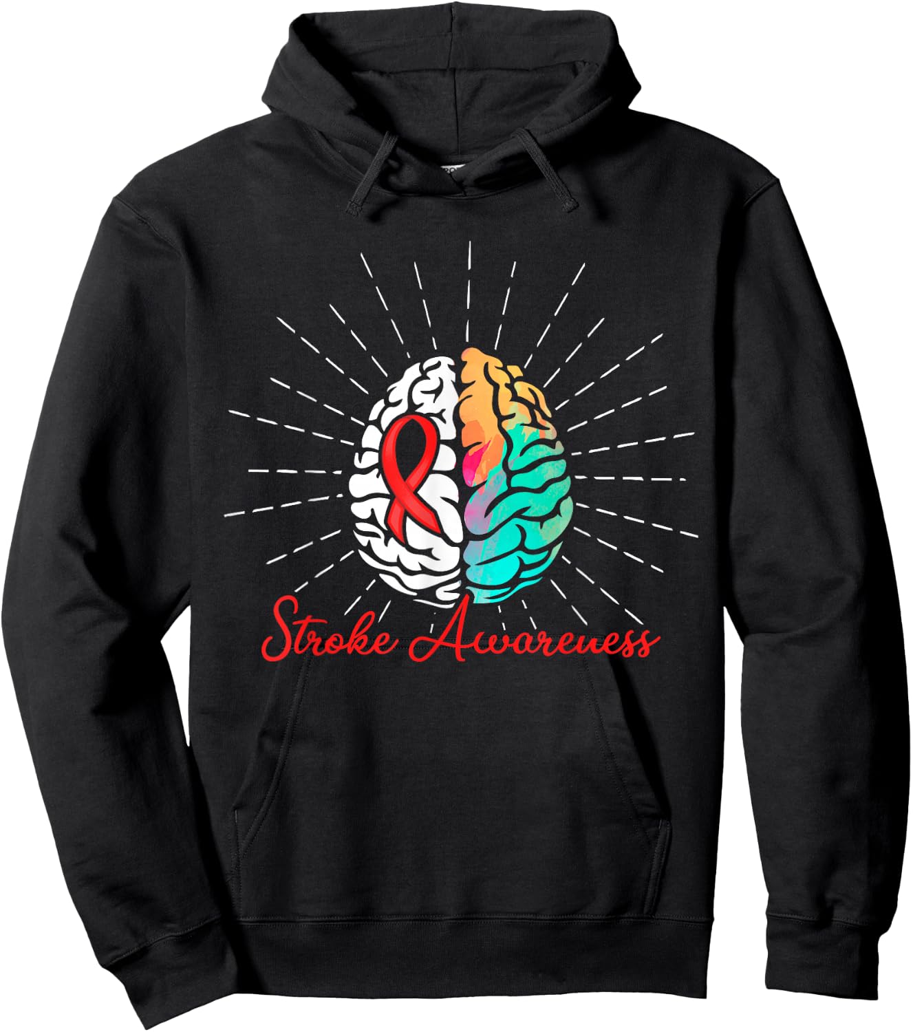 Stroke Awareness Survivor Treatment Strong Warrior Hoodie - Hoodie | Black