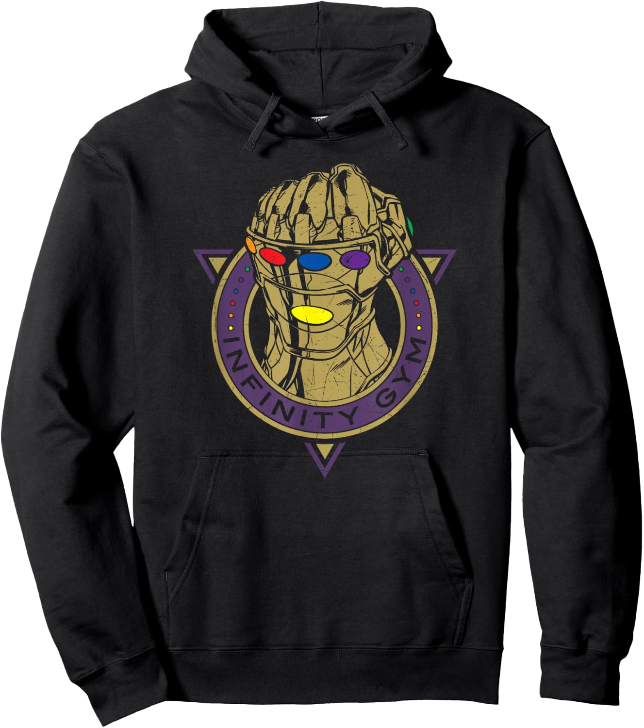 Marvel Thanos Infinity Gauntlet Infinity Gym Hoodie - Hoodie | Black