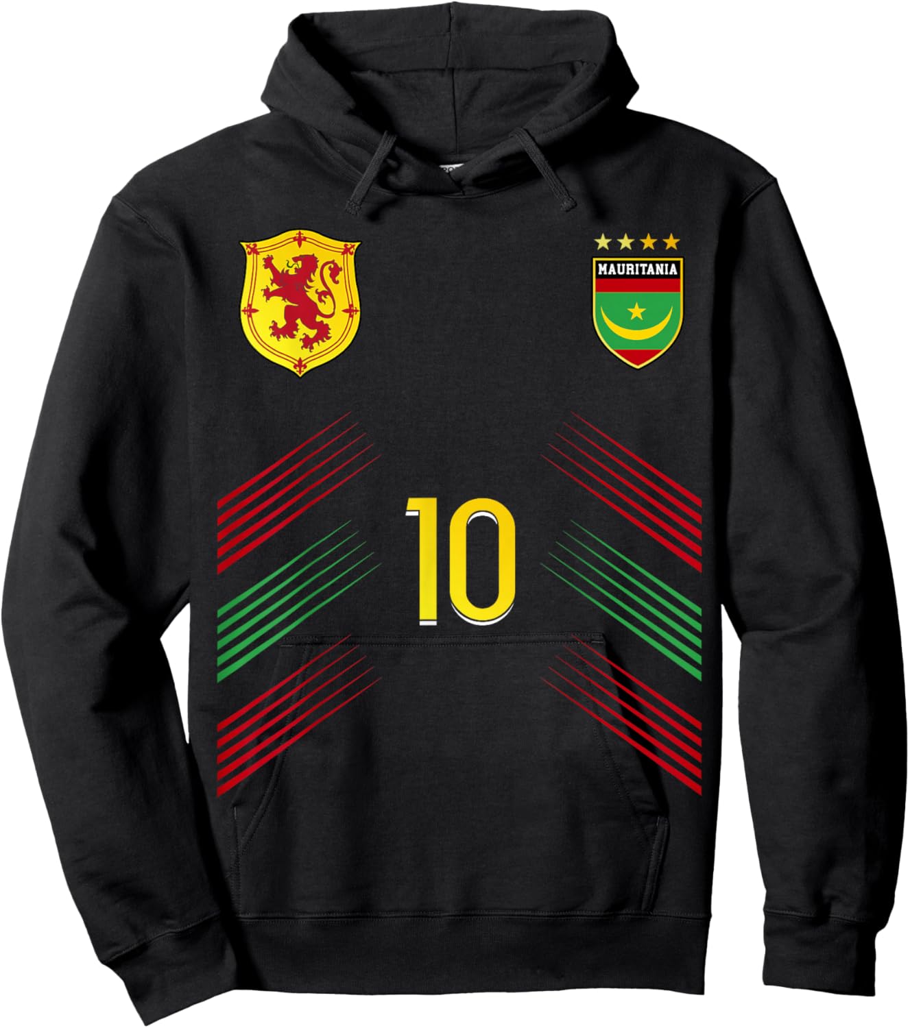 Mauritania Flag Mauritanian Pride Lovers Hoodie - Hoodie | Black