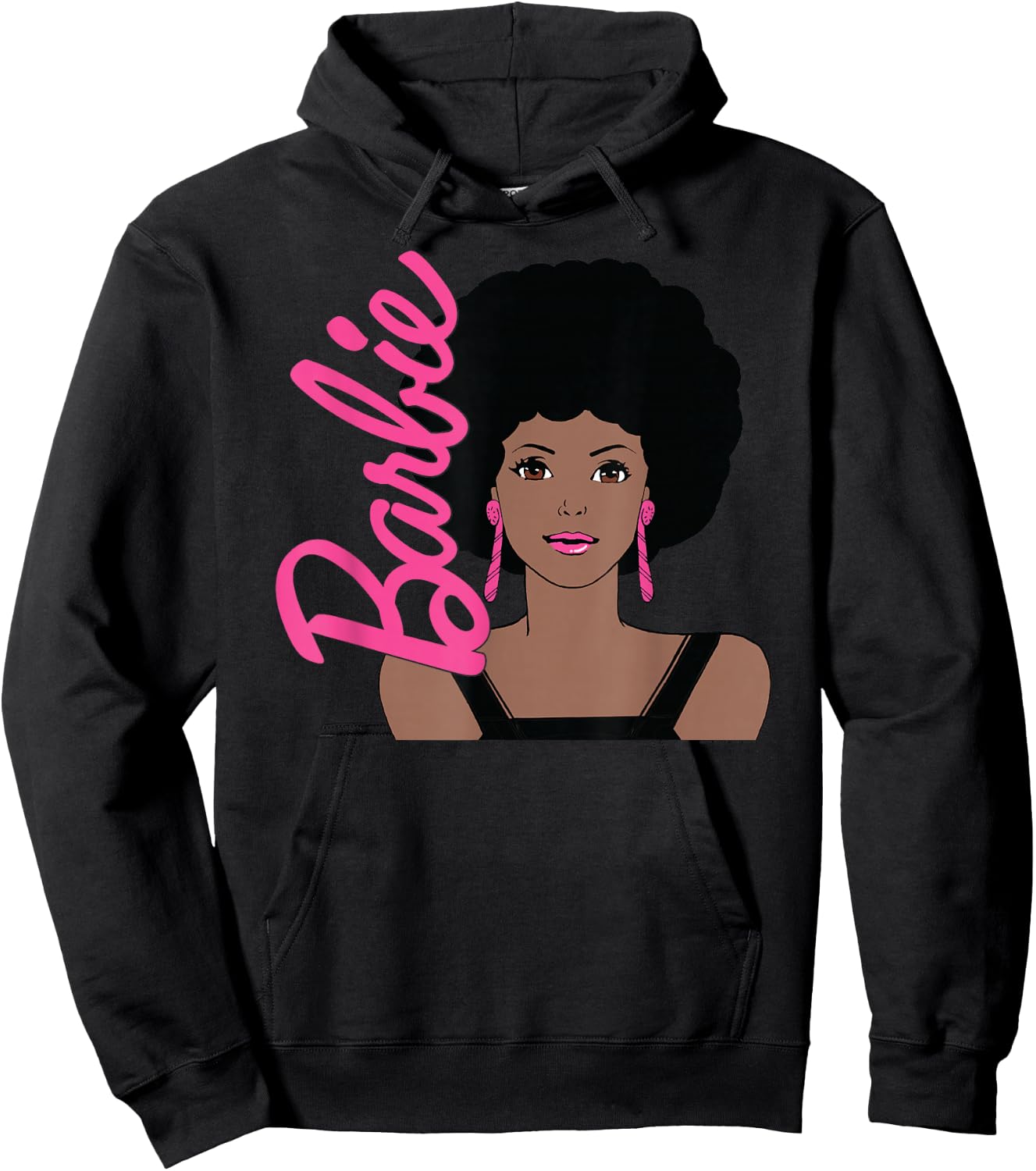 Barbie - Afro Barbie - Portrait Hoodie - Hoodie | Black
