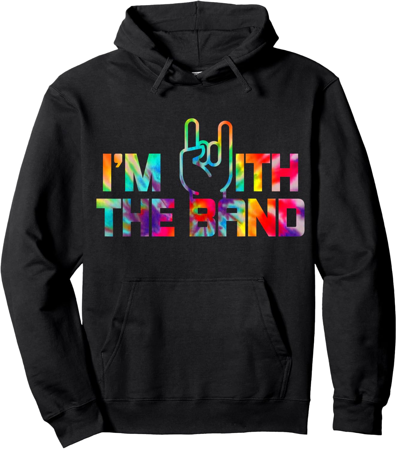 I'm with The Band Rock Music Guitarist Drummer Girlfriend Hoodie - Hoodie | Black
