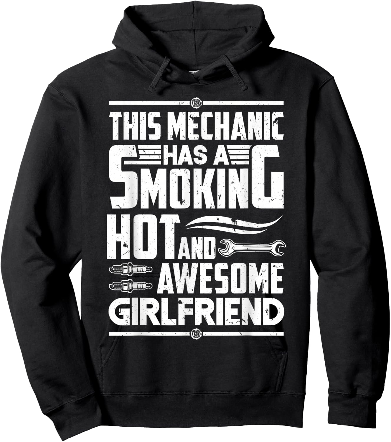 Diesel Car Mechanic Mechanic Has Girlfriend Boyfriend Hoodie - Hoodie | Black
