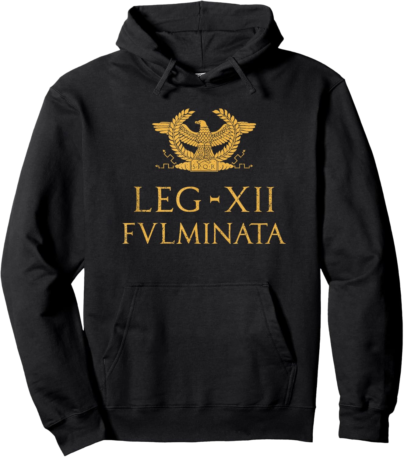 Legio XII Fulminata Aquila Romana Roman Legion Hoodie - Hoodie | Black