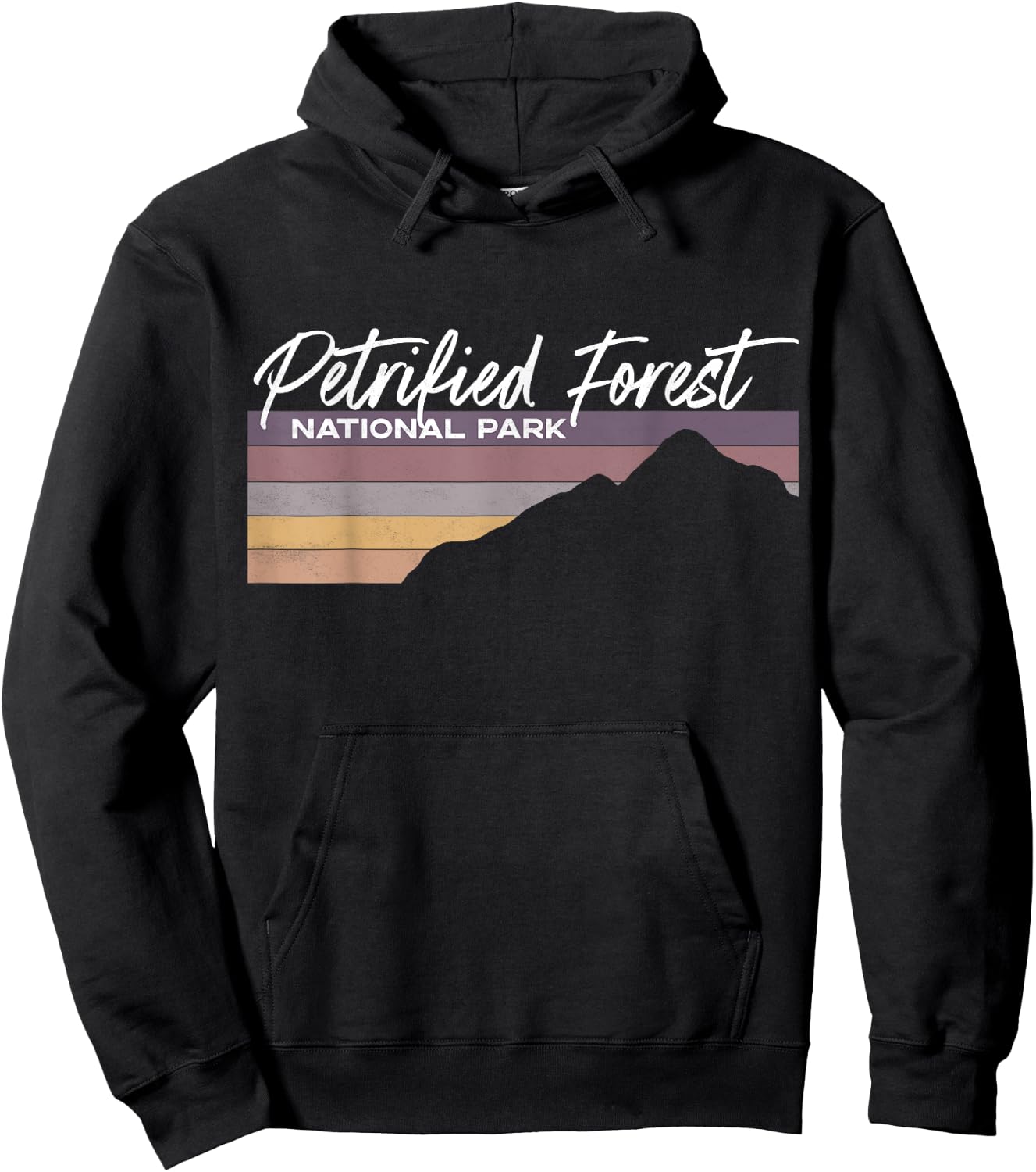 Petrified Forest National Park Arizona AZ Desert Mesa Hoodie - Hoodie | Black