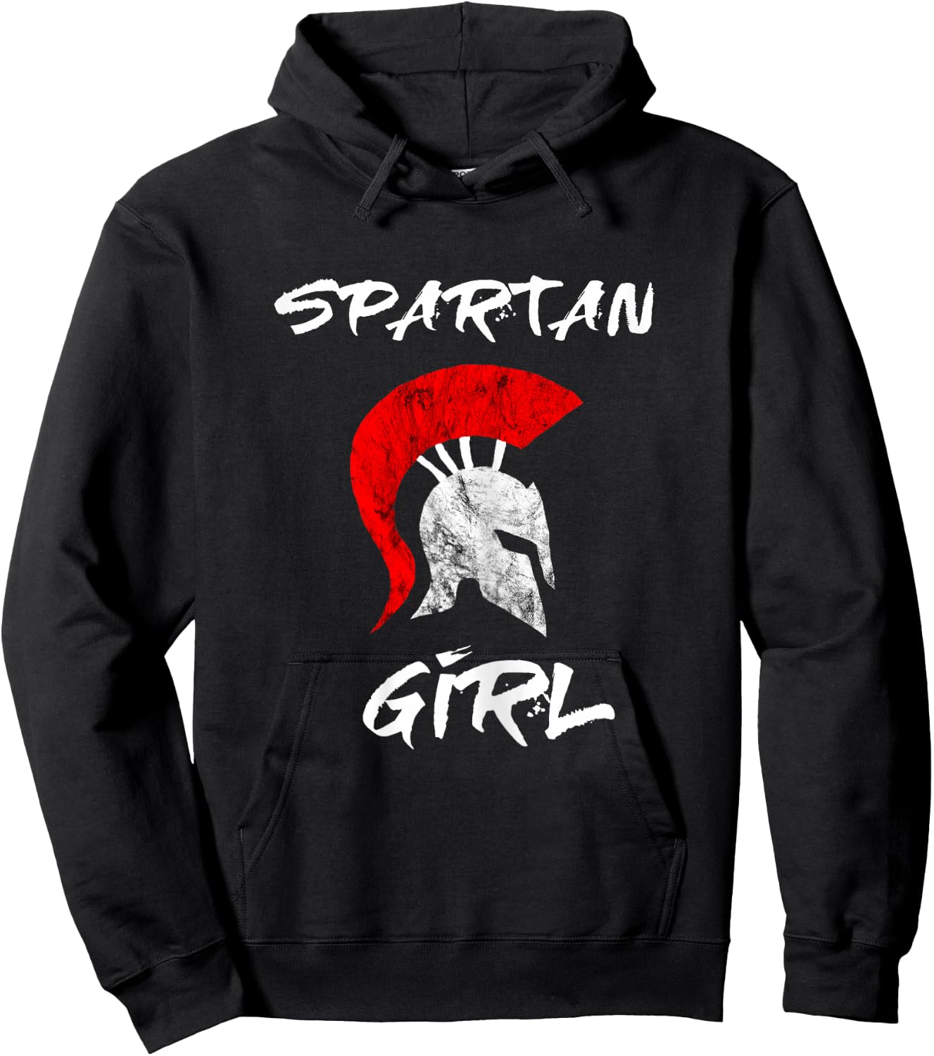 Spartan Girl Spartan Girl's Warrior Gladiators Helmet Hoodie - Hoodie | Black