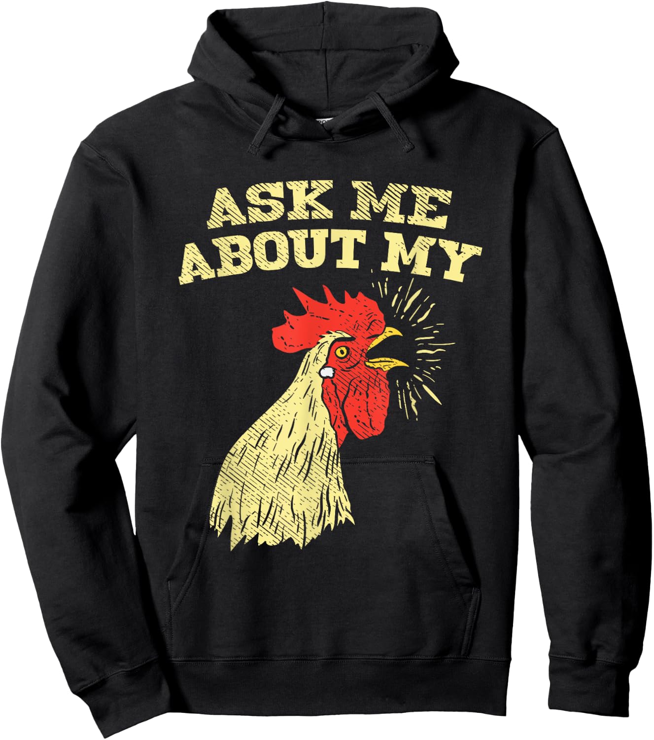 Ask Me About My Cock, Funny Adult Humor Hoodie - Hoodie | Black