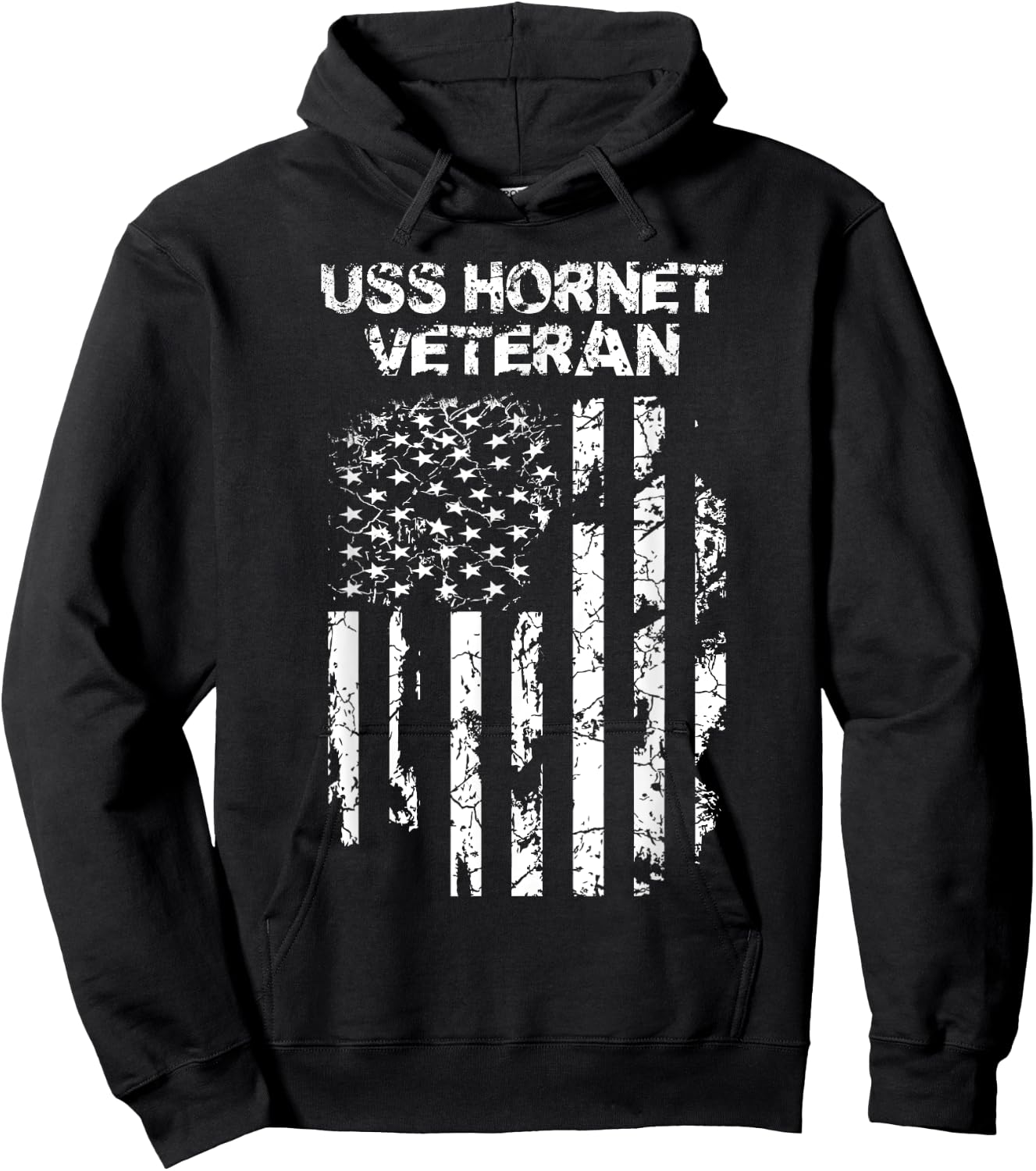 USS Hornet Veteran Military Hoodie - Hoodie | Black