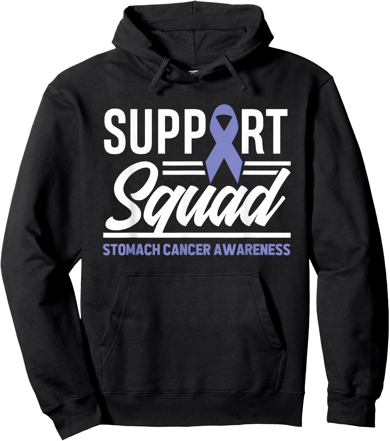 Stomach Cancer Support Squad Stomach Cancer Awareness Hoodie - Hoodie | Black
