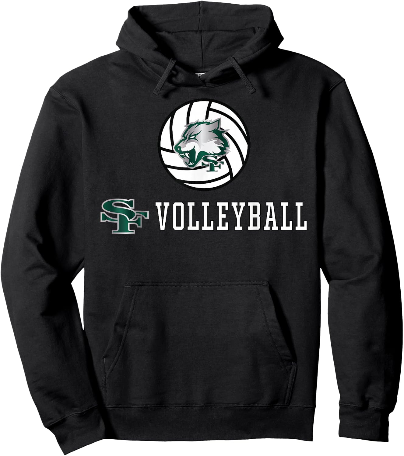 Santa Fe High School Wolves Volleyball Hoodie - Hoodie | Black