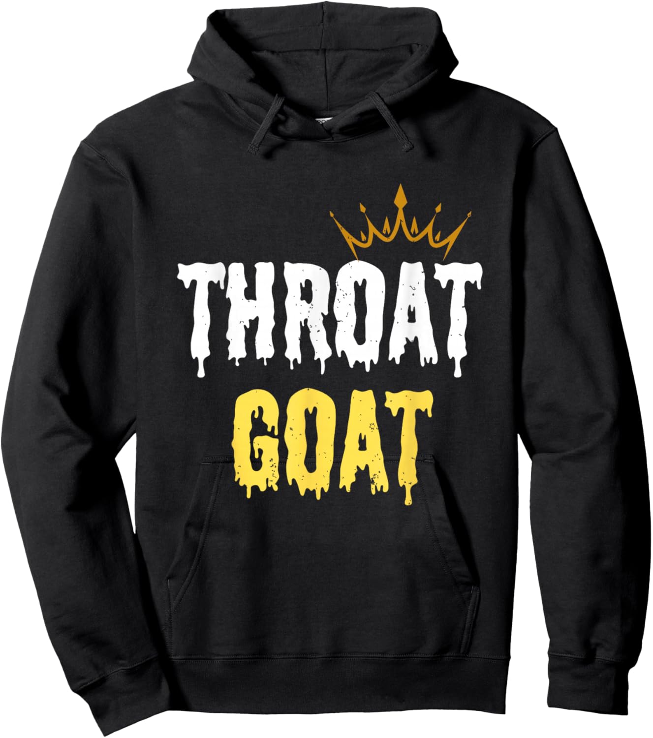 Throat Goat Funny Sex Joke Dirty Adult Humor Hoodie - Hoodie | Black