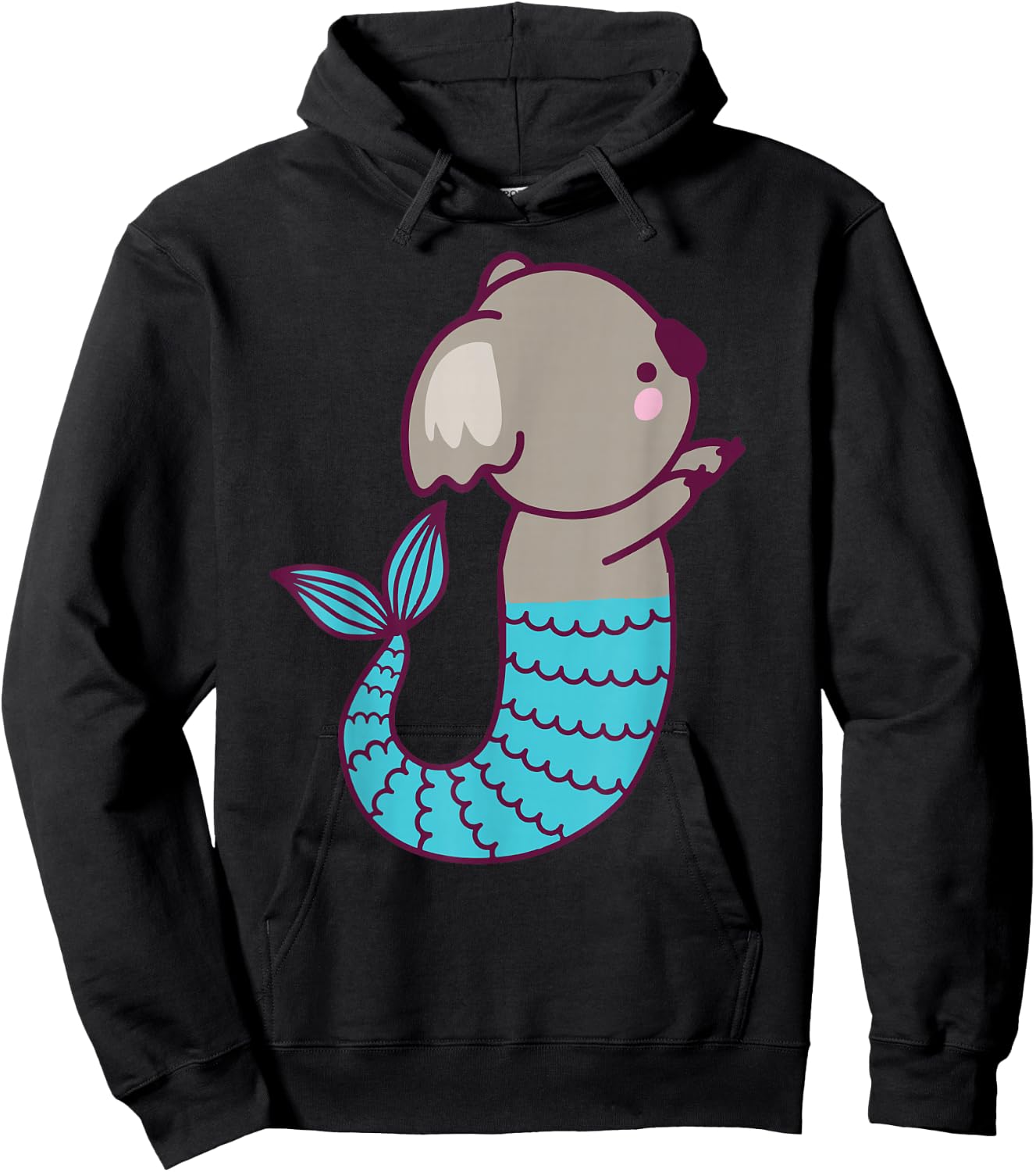 Koala Shirt Women Mermaid Girls Mermaid Gifts Koala Hoodie - Hoodie | Black