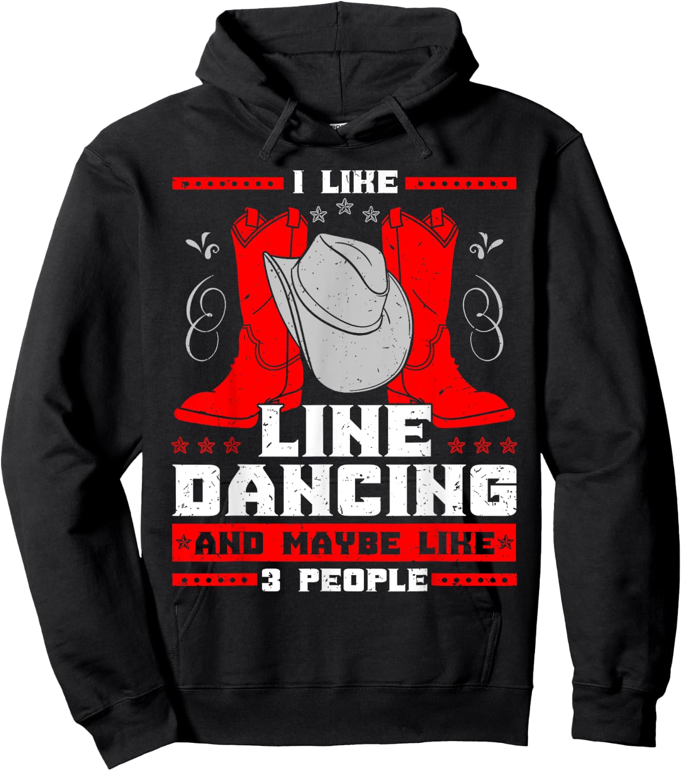 Line Dancing Choreographed Dancer Group Dance Teacher Gift Men Women Kids Hoodie - Hoodie | Black