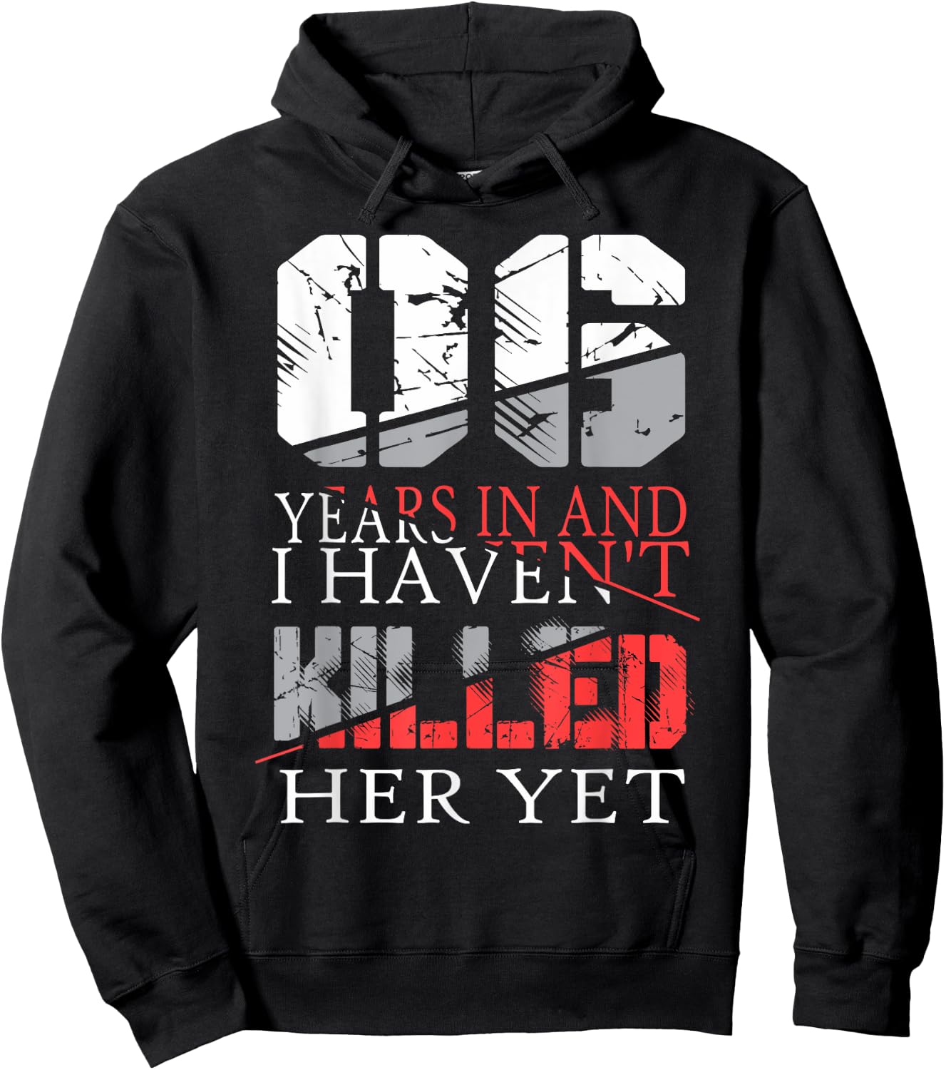 6th Wedding Anniversary Gift Shirts Her Couples Hoodie - Hoodie | Black