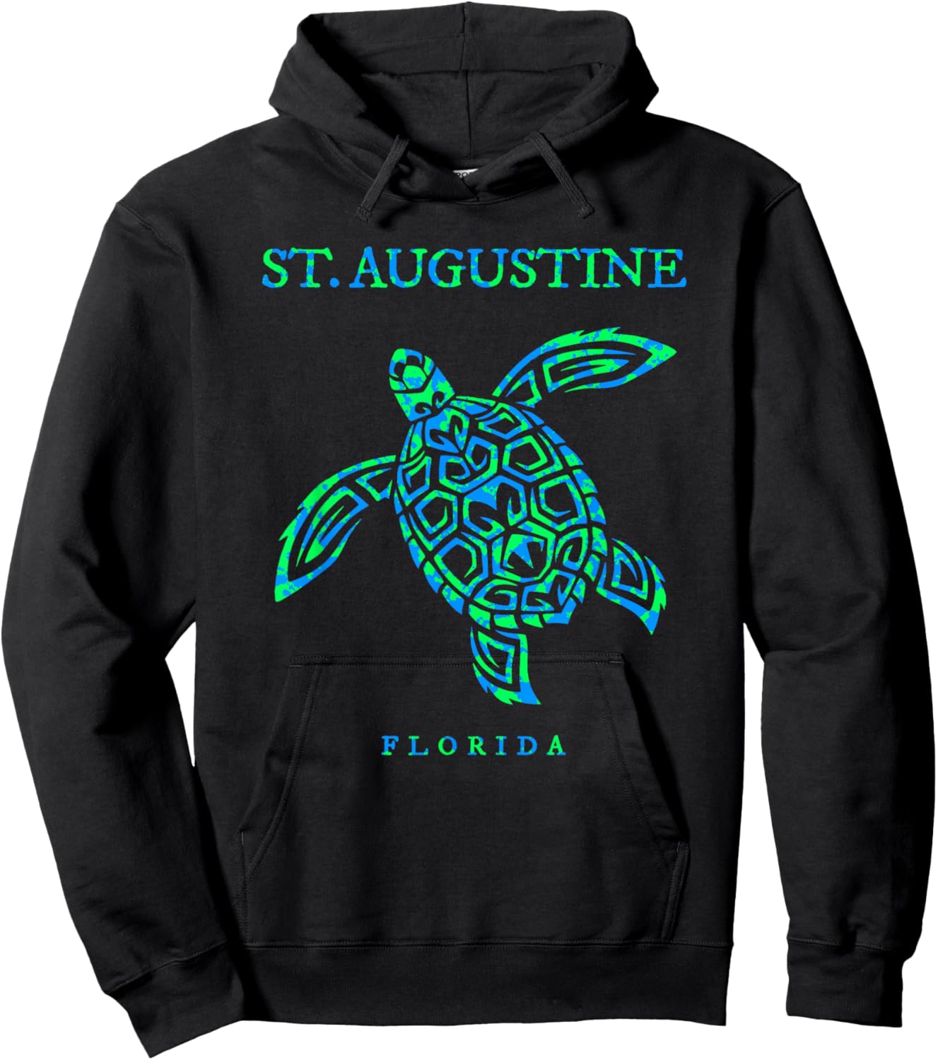 St. Augustine Florida Sea Turtle Boys Girls Souvenir Hoodie - Hoodie | Black