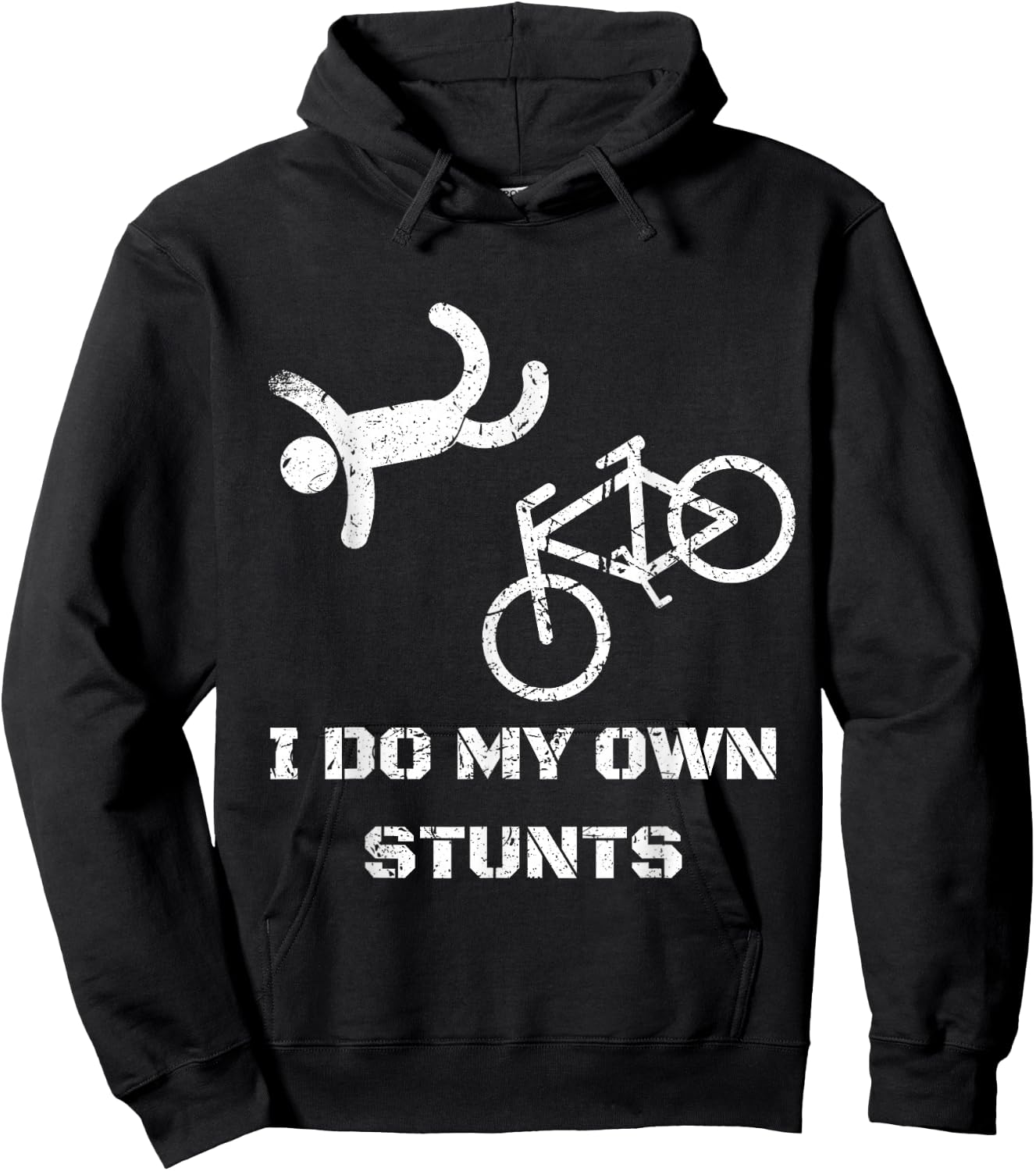Bike Lover Shirt - I Do My Own Stunts BMX Cycling Gift Hoodie - Hoodie | Black