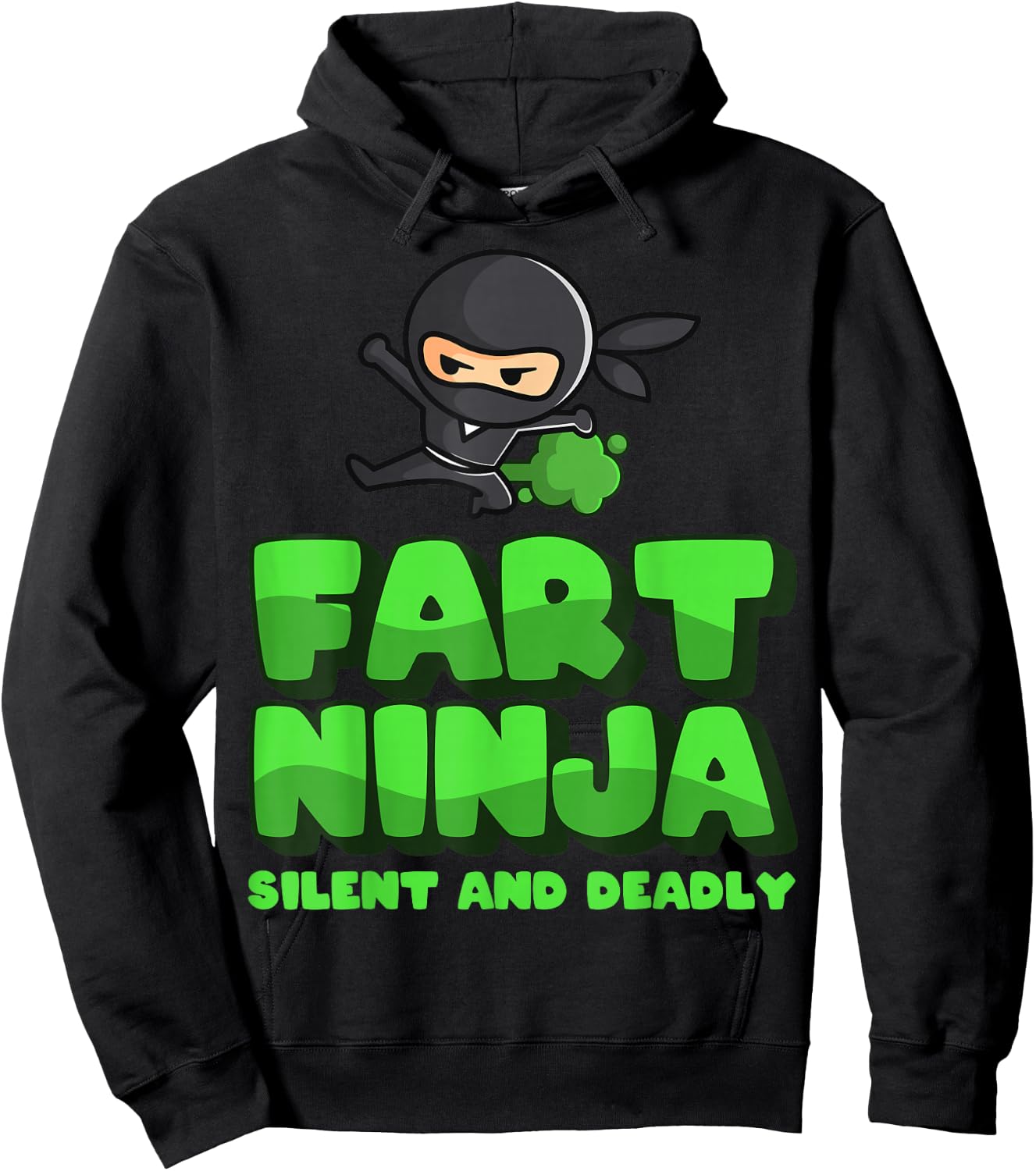 Funny Fart - birthday Gift fart ninjas Hoodie - Hoodie | Black