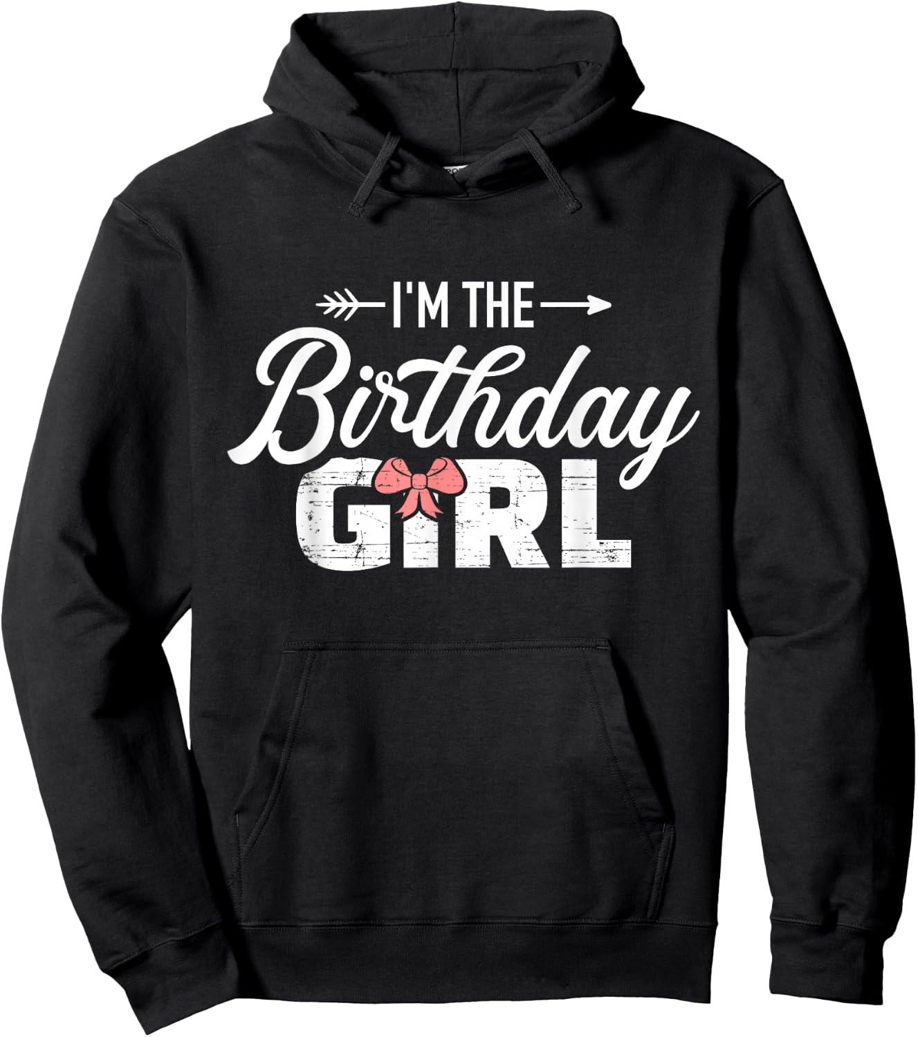 I'm the birthday daughter girl matching family Hoodie - Hoodie | Black