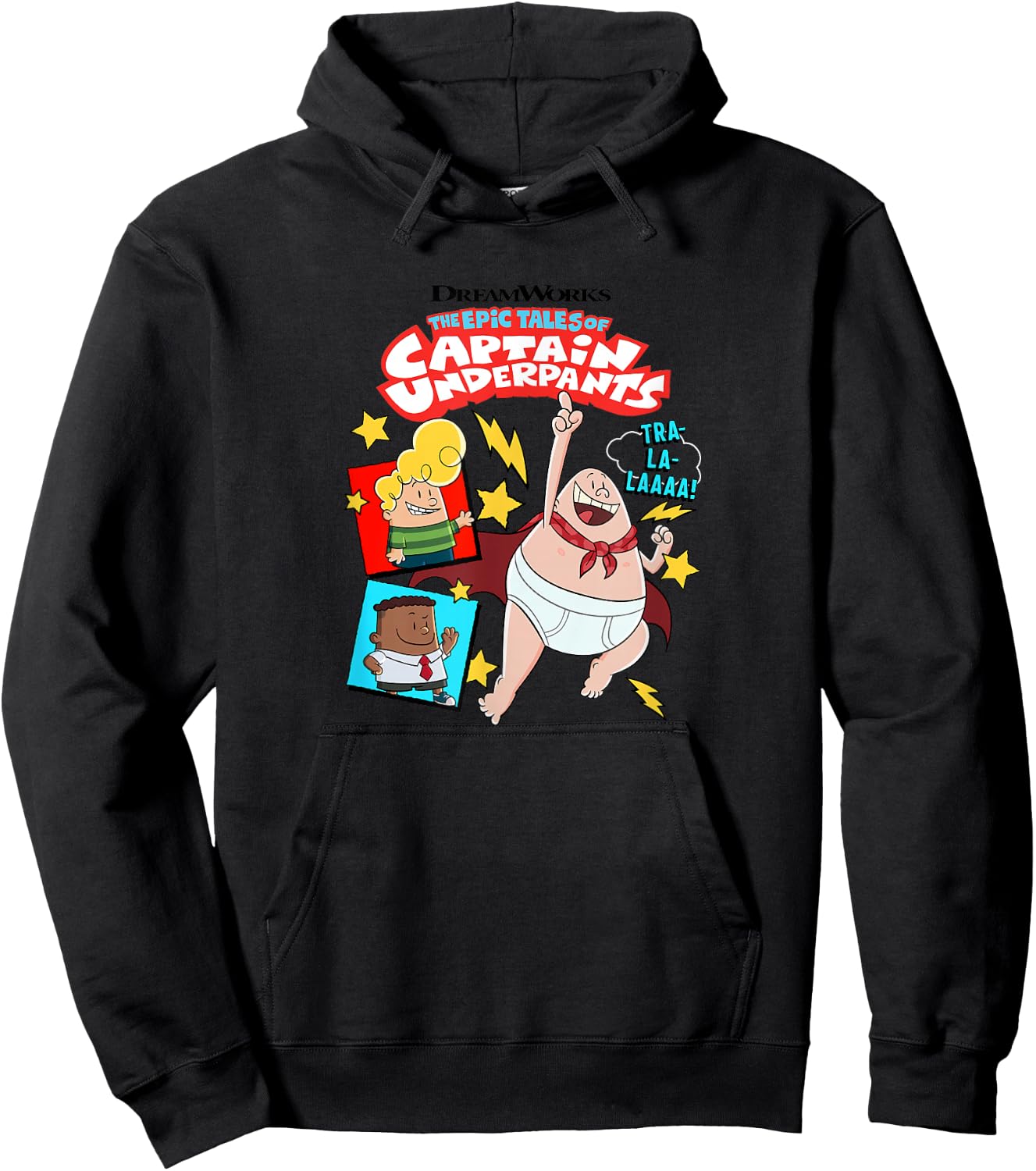 Captain Underpants TRA-LA-LAAAA! Hoodie - Hoodie | Black