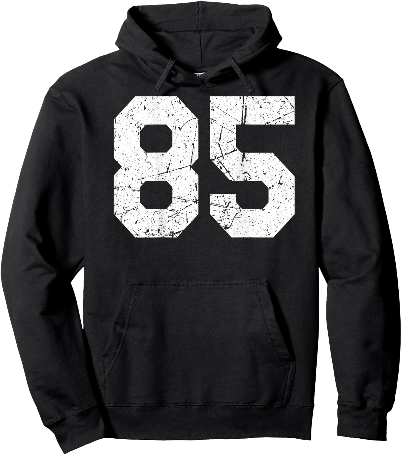 #85 Jersey Uniform Varsity Sports Number, 85th Hoodie - Hoodie | Black