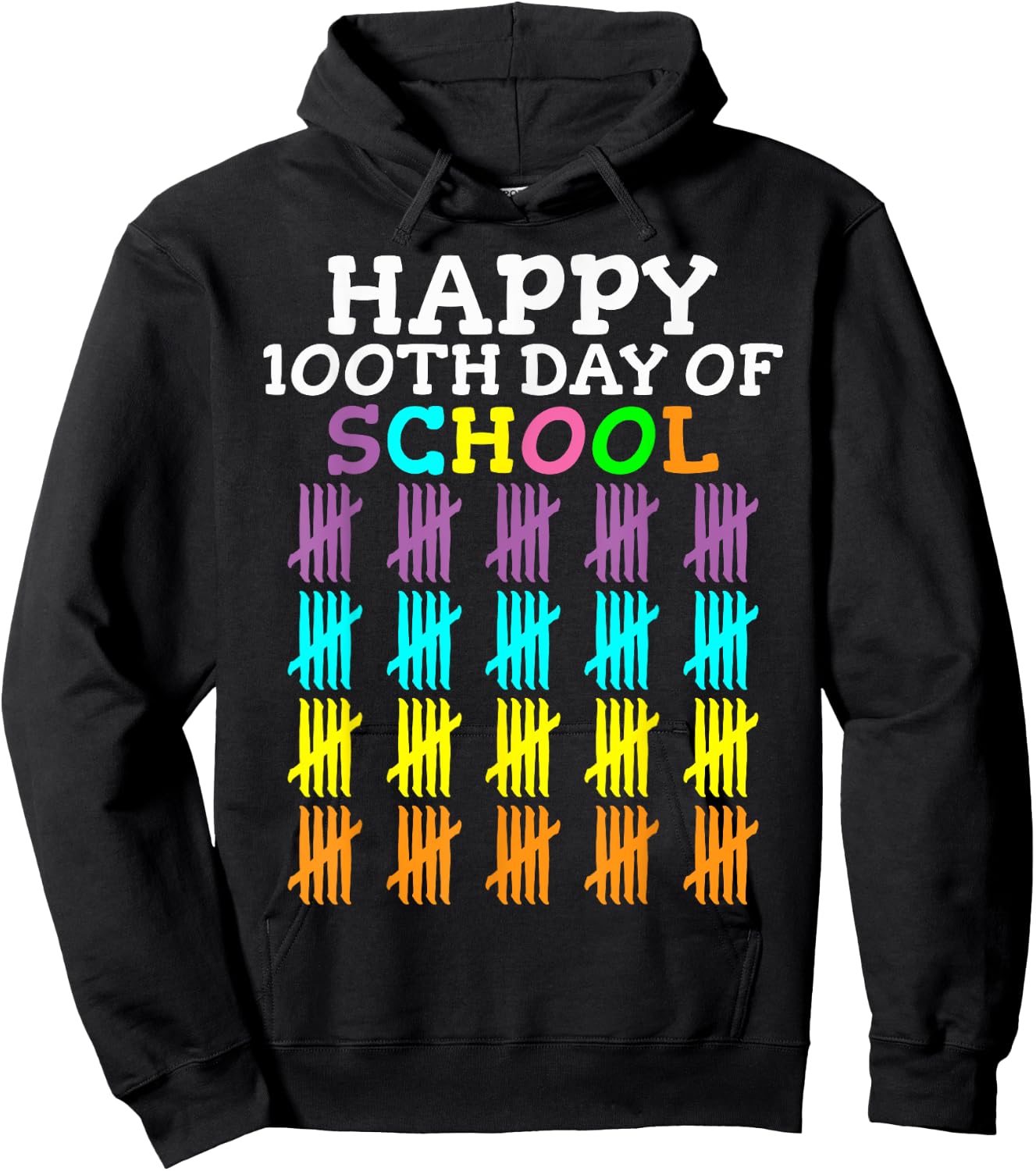 100 Days Of School Student Teacher Hoodie - Hoodie | Black