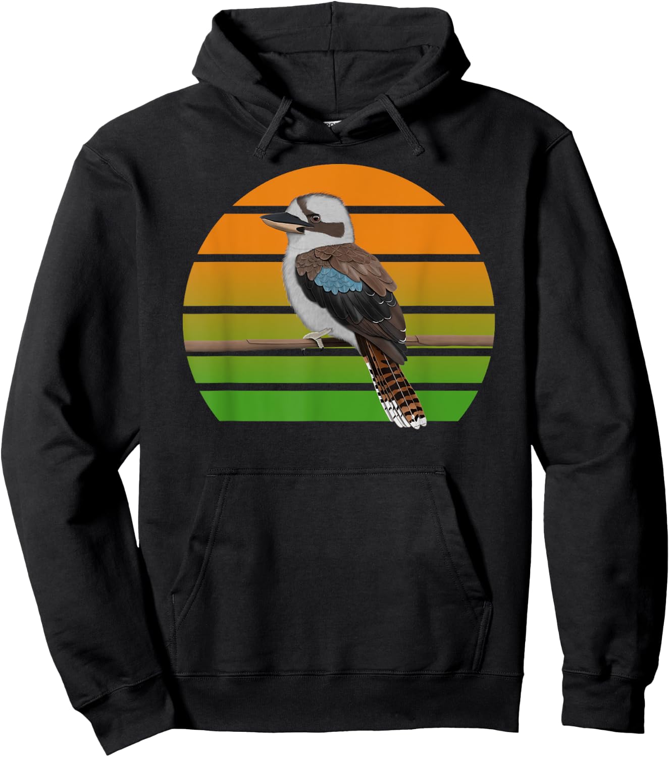 Kookaburra Bird Birder Birdlover Birdwatcher Animal Hoodie - Hoodie | Black