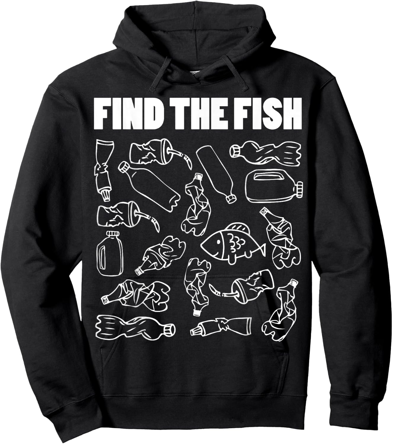 Environment Less Plastic Pollution Cool Earth Day Lover Gift Hoodie - Hoodie | Black