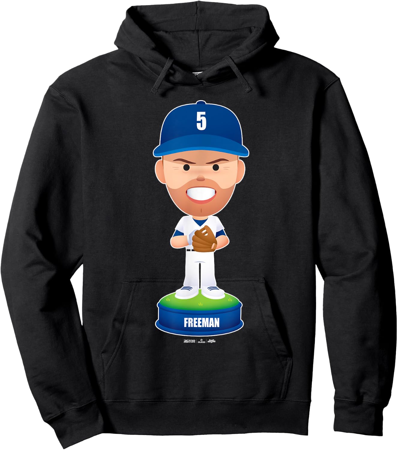 Freddie Freeman Los Angeles Baseball Bobblehead MLBPA Hoodie - Hoodie | Black
