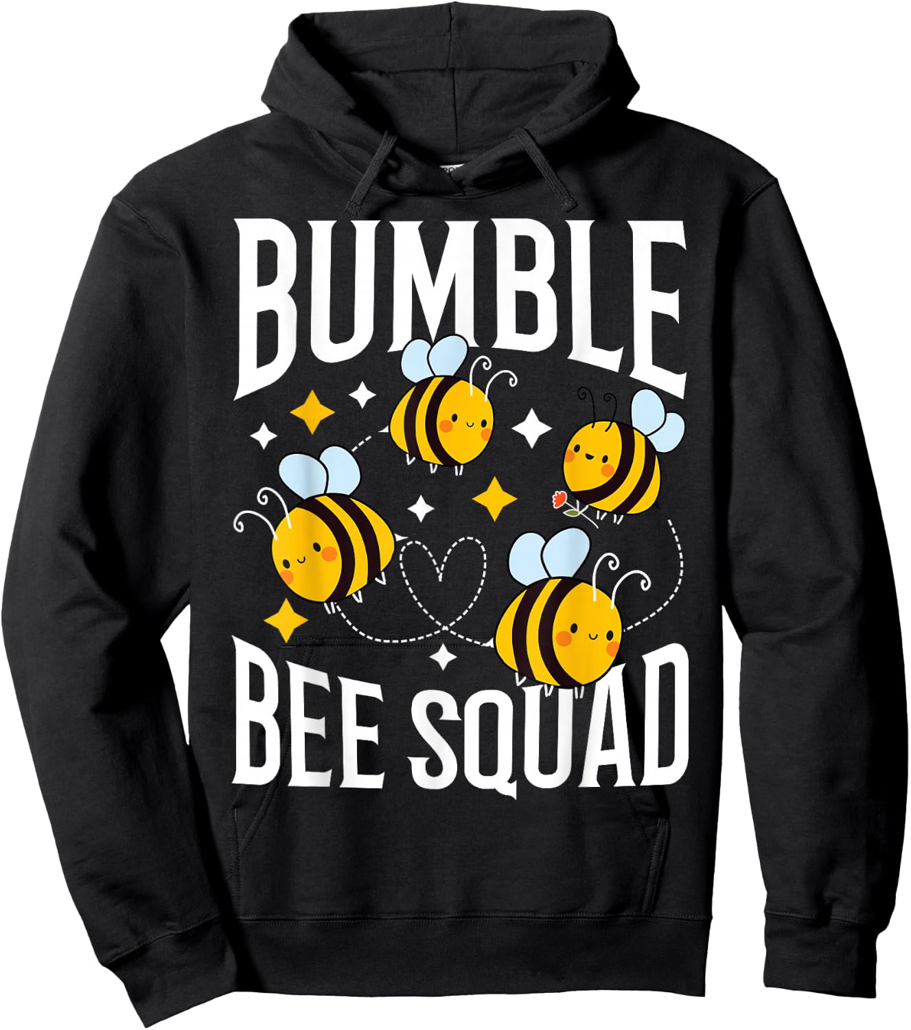 Bumble Bee Squad Beekeeper Bees Shirt Friends Gift Hoodie - Hoodie | Black